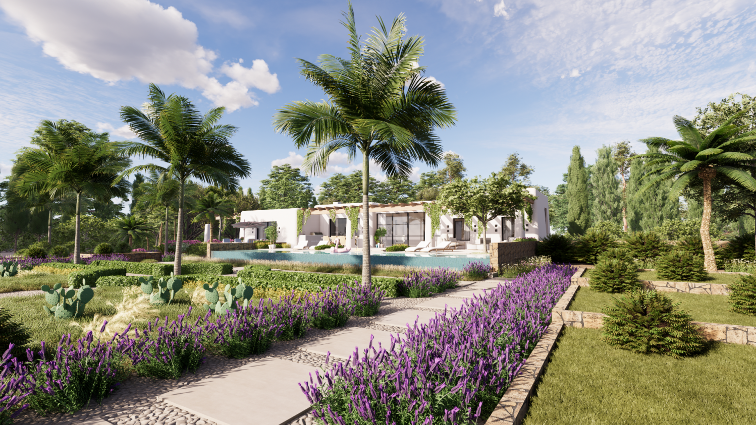 Nieuwbouwvilla met 3 slaapkamers in Santa Gertrudis